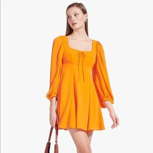 Staud Juniper dress orange NWT